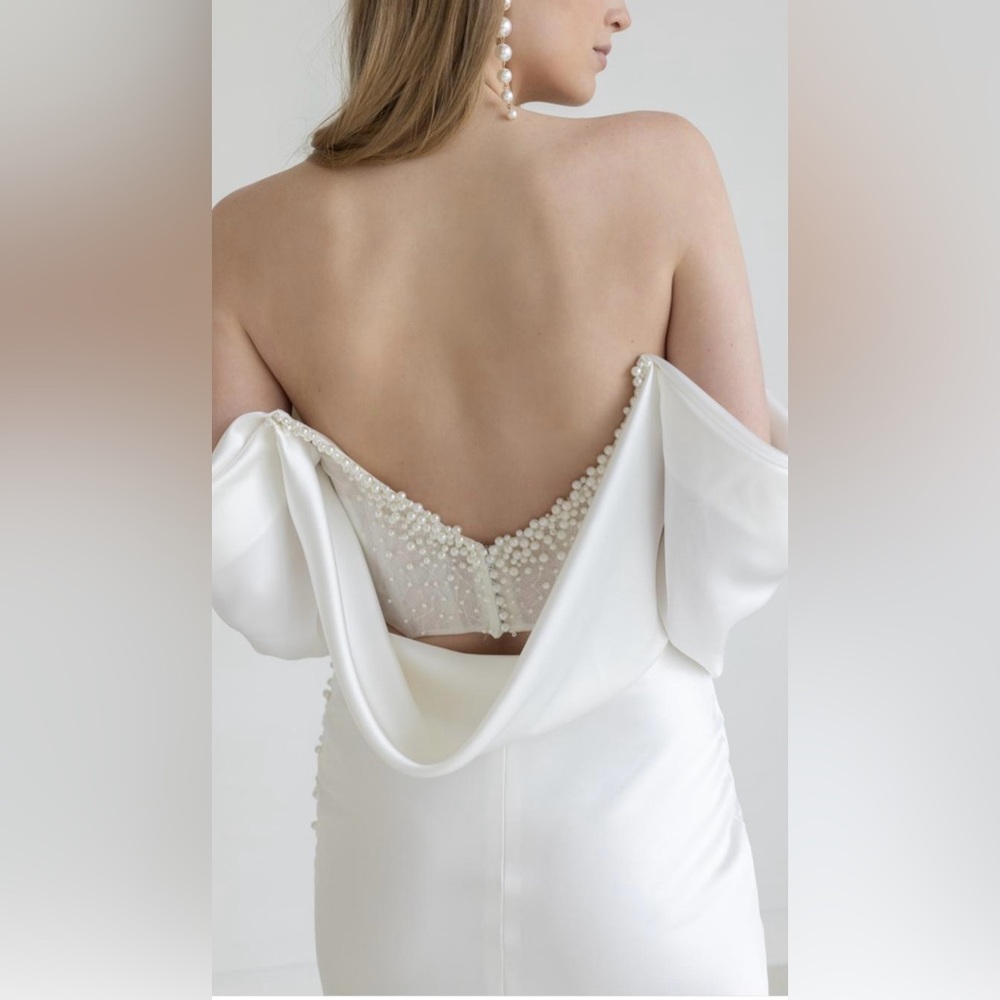 Watters Garance with Sleeves Wedding Dress (Ivory) - Picture 4 of 8